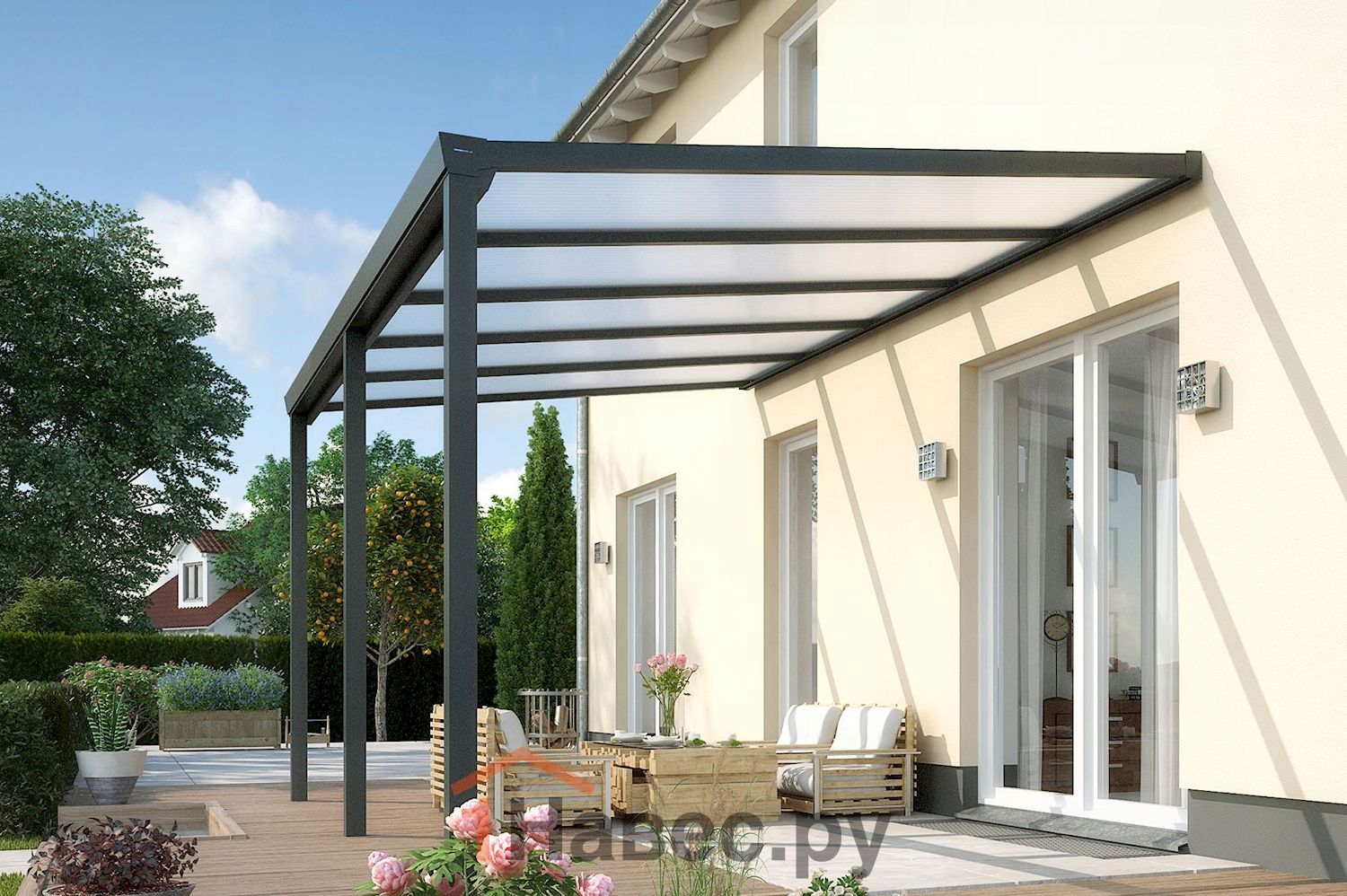 Навес над террасой